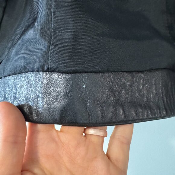 Vintage 90s Esprit De Corp (Susie Tompkins) Black Leather Vest - women's M - Picture 9 of 9